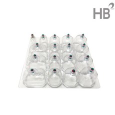 노엘 부항컵세트(17P) / 사각부항컵 대형부항컵, 1세트