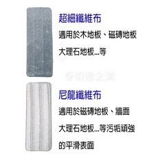 新潮流 雙桶自洗脫水平板拖把TSL-222專用替換布頭-3塊布, 1個, 超細纖維布1個