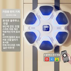 onyou 스마트 블루투스 음악 피트니스 벽걸이 전자 샌드백 다이어트 훈련기, [화이트], 기본 모델명/품번