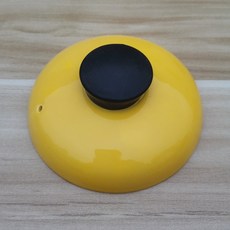 通用陶瓷砂鍋蓋 電燉煲湯鍋蓋 彩色黑白鍋蓋配件 砂鍋蓋子批發, 卡其色 直徑16.3CM黃色, 1個
