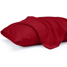 Utopia Bedding 베개 커버 킹 표준 사이즈 2팩 - 부드러운 브러시드 극세사 봉투 클로저 병원 호텔 객실에 적합 Oeko-Tex 인증 50.8x91.4cm(20x36, 레드
