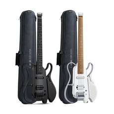 Donner HUSH-X Live 電吉他 內建音箱 旅行吉他, 白色, 1個
