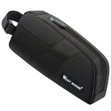 시그니처베이지 로드 자전거 탑튜브 프레임 가방 YPZ429, 1개, 블랙