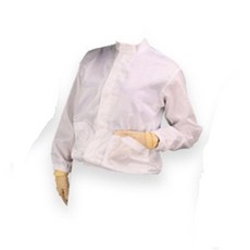 잘팔아스토어 실험실 연구실 반도체 식품위생복 공장 바이오 제약 정전기방지옷 C카라 상의 정전기방지작업복, 화이트M