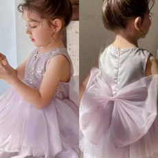 아르웨이 여아 스팽글 샤 원피스 파티 공연 민소매 드레스