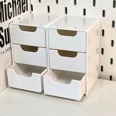 다용도 데스크 수납함 미니서랍 8X9X13CM, 3단, 수량 2