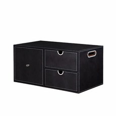 트렁크 정리함 세차도구 보관함 서랍식 트렁크수납 차량용 블랙 61cm, 커피 31cm