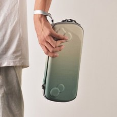 ROG Ally收納包 遊戲機按鍵硬包 防摔耐磨 漸變色手拿包, ROG【草綠漸變】收納包, 1個