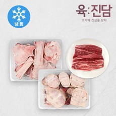 [육진담] 한우 우족 2kg+사골 2kg+사태 300g (냉동), 2kg, 1개
