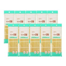 대나무 김발(속대) 김밥 대나무김밥말이 김말이 김밥말이, 10개