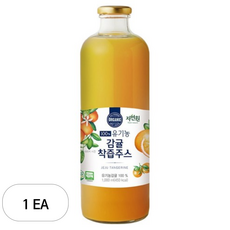 자연원 유기농 감귤 착즙 주스, 1L, 1개