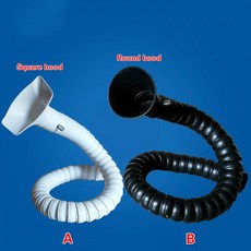 50mm 75mm POM 납땜 연기 추출기 용접 팔용 유연한 배기 장치(사각형 원형 후드 포함), 02 DIA.50, 02 80cm, 02 Black square hood, 1개