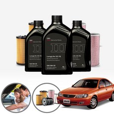 르노 SM3(02~10) 1.6 가솔린 쉘 AUDI 100% 합성엔진오일 필터세트