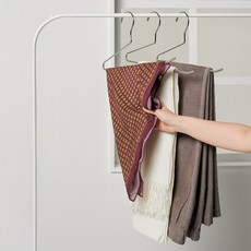 JAJU 논슬립 PVC 거꾸로 바지걸이 3개 J52N902031100 486857, FR, 화이트, 1개