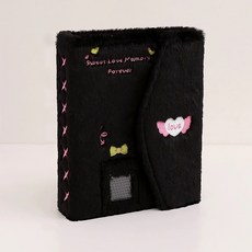 송흥 6공 포카 바인더 앨범 A5 40장 4칸양면속지 포카 앨범 다이어리, 1개, 블랙