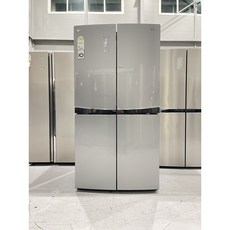 136 LG 중고 4도어냉장고 대용량 870리터 하이그로시 실버 더블매직스페이스