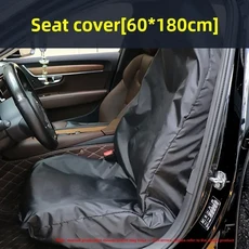 범용 블랙 카시트 커버 수리 방수 방진 카고 부츠 매트 스티어링 휠 보호 포함, 01 Front Seat Cover 1Pc, 1개