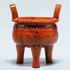 花梨木 黑檀木 鼎擺件 高度15cm 12cm, 如圖所示, 1個