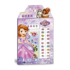 正版 迪士尼指甲貼 兒童 3D 卡通 公主 單張區, 1個, 蘇菲亞-貼紙禮盒