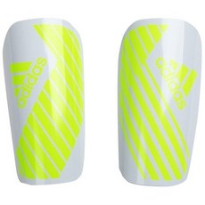 아디다스 신가드 축구 정강이 보호대, 1세트, 화이트+옐로우