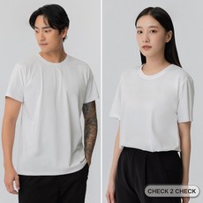 Check2Check-冰磁透涼除臭短T 2.0Check2Check-冰磁透涼除臭短T 2.0, 白,2XS