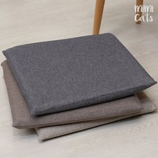 JNJ 클래시 메모리폼 사각방석 쿠션 등받이쿠션 방석, 브라운