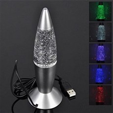 왁스 8종 램프 라바, AY. 7색 변화 파등 USB 620cm