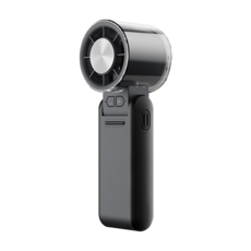 迷你桌面風扇 USB充電 渦輪增壓 多檔風速 便攜式小風扇, 黑色, MCK-FUN1