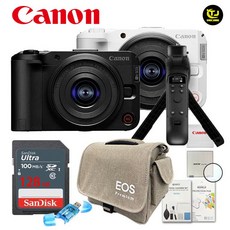 캐논 정품 EOS R50 V 14-30mm KIT / 아이리버 슈팅그립 패키지 8종세트 / 128G+슈팅그립+MCUV필터 / TJ, 블랙