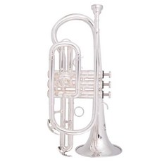 美國巴哈降B調短號小號樂器 降B調 初學 考級 專業演奏 吹奏省力, TR-500鍍銀款短號, 1個