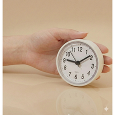 품질 좋고 가심비 뛰어난 / 욕실용 흡착식 저소음 방수 시계 / 욕실에 반드시 필요한 MUST HAVE 아이템, 화이트