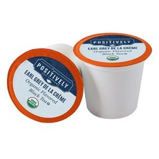 Organic Positively Tea Company Butterscotch 홍차 K-Cup 호환 캡슐 24개, 스피어민트 녹차, 1개