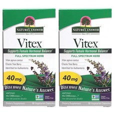 NATURE'S ANSWER 聖潔莓保健膠囊 40mg, 90顆, 2罐