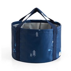 ecolucky 휴대용 족욕바구니 가방식족욕기 임산부 족욕바스켓 대야 12L, 휴대용 접이식 족욕기 그레이양, 1개