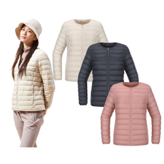 레드페이스 이월상품여성 라운드 다운 점퍼 경량 편한 보온성 패딩