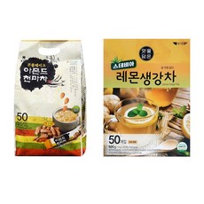 이레 콘플레이크 아몬드 천마차 50T + 스테비아 레몬 생강차 50T, 18g, 1, 50