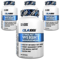 EVLUTIONNUTRITION CLA體重管理軟膠囊 1000mg, 90顆, 4罐