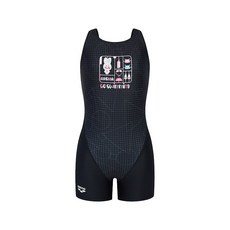 [국내백화점] 아레나 키즈 주니어 수영모 전신 래쉬가드 아동 원피스 세트