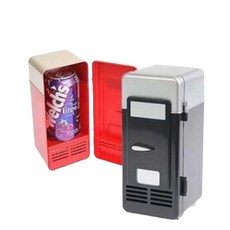 초소형냉장고 USB 코카콜라1캔 급속냉장 캔음료 1인, 단일 모델, A. 블랙 (소형)