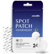 AVARELLE Cover Patch Absorbing Cover Blemish (PM Overnight / 24 PATCHES), 1개, 24개입
