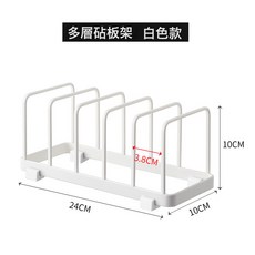 瀝水碗碟架廚房家居用品抽屜現代簡約碗碟收納瀝水置物架子免打孔, 1個, 白色:如圖, 1層