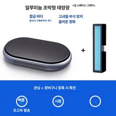pinkri 에프터블로우 탈취 냄새 자동차 음이온 차량용, 딥스페이스그레이 초박형 2개 필터 USB케이블, 기본 모델명/품번
