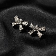 [블랙 리본] 블랙 리본 디자인 다이아 스타일 단추 20mm(NK021)-코트 자켓 트위드용 고급 장식 버튼, 16, 리본 단추