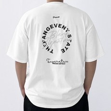 다이나믹피플 원레터 반팔티 남성용 빅사이즈 티셔츠 6XL~8XL