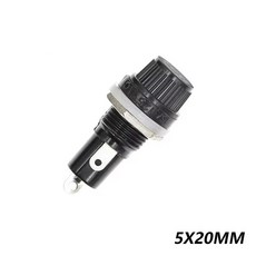 5개입 5x20mm 6x30mm 유리 퓨즈 홀더 5x20 6x30 보험 튜브 소켓 패널 마운트 홀더용), [01] 5pcs 5x20mm, [20] 25A
