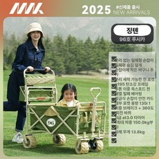 누마 유아웨건 핸들링 육아용품 왜건 가성비 키즈 접이식 캠핑 트레일러 야외용 미니 푸쉬카, 차양 + 손잡이 + 바구니 AT3 . 0 A