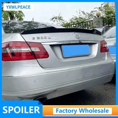 메르세데스 벤츠 E클래스 W212 4도어 세단 AMG 스타일 카본 파이버 리어 스포일러 09-16 호환, ABS Gloss black