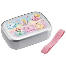 Skater 스케이터 디즈니 프린세스 어린이 알루미늄 도시락통 370ml, 1개, プリンセス