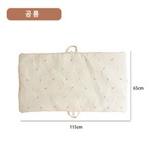 SunburstWonder 아기 자수 순면 통기성 낮잠 매트 접이식 휴대용 매트리스 아기 소프트 매트리스 요 Y405, 1개, 공룡