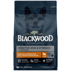 Blackwood 柏萊富 狗飼料 護膚亮毛配方 羊肉+糙米 全齡犬適用, 1個, 功能性護膚亮毛配方(羊肉+糙米)10磅